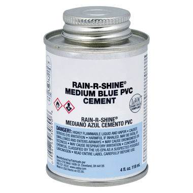 Click here to see Oatey 30890 Oatey 30890 Rain-R-Shine Medium Blue PVC Cement