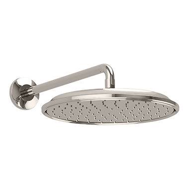 Click here to see Toto TS112B12#PN TOTO Classic Series 12in AeroJet Rain Shower Head with Rubber Nozzles, Round, 2.5 GPM, Polished Nickel - TS112B12#PN
