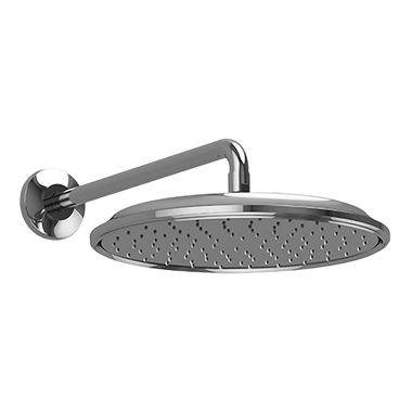 Click here to see Toto TS112BL12#CP TOTO Classic Series 12in Round Rain Shower Head with Rubber Nozzles, AeroJet Technology, 2.0 GPM, Polished Chrome - TS112BL12#CP