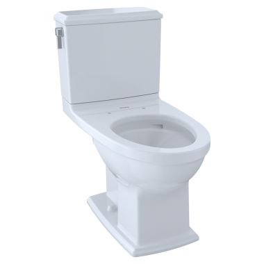 Click here to see Toto CST494CEMFG#01 TOTO Connelly Two-Piece Elongated Toilet, 1.28/0.9 GPF, Universal Height, Cotton White - CST494CEMFG#01