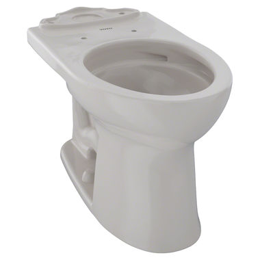 Click here to see Toto C454CUFG#12 TOTO Drake II Universal Height Elongated Toilet Bowl with CeFiONtect, Sedona Beige - C454CUFG#12