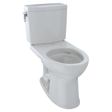 Click here to see Toto CST454CUFG#11 TOTO Drake II 1G Two-Piece Elongated 1.0 GPF Universal Height Toilet with CeFiONtect, Colonial White - CST454CUFG#11