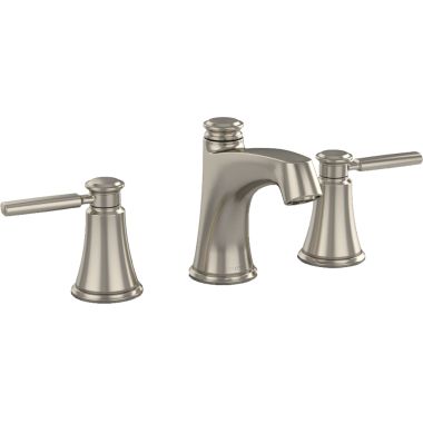 Click here to see Toto TL211DD#BN TOTO Keane Two-Handle Widespread Bathroom Sink Faucet with Metal Pop-Up, 1.5 GPM, Three-Hole, Lever Handles, Pivoting Aerator, Brushed Nickel - TL211DD#BN