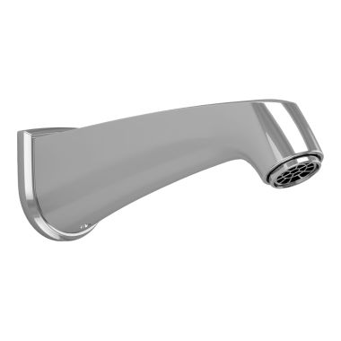 Click here to see Toto TS211E#CP Toto Keane 7-1/2-inch Wall Mounted Polished Chrome Non-Diverter Tub Spout, 1/2-inch Connection Size, NPT - TS211E#CP