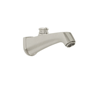 Click here to see Toto TS211EV#BN Toto Keane 7-1/2-inch Wall Mounted Brushed Nickel Tub Spout with Pull-Up Diverter, 1/2-inch Connection Size, NPT - TS211EV#BN