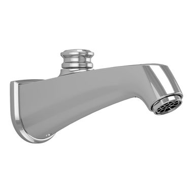 Click here to see Toto TS211EV#CP Toto Keane 7-1/2-inch Wall Mounted Polished Chrome Tub Spout with Pull-Up Diverter, 1/2-inch Connection Size, NPT - TS211EV#CP