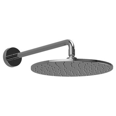 Click here to see Toto TS111B12#CP TOTO Modern Series 12in Round Rain Shower Head with Rubber Nozzles, AeroJet Technology, 2.5 GPM, Polished Chrome - TS111B12#CP