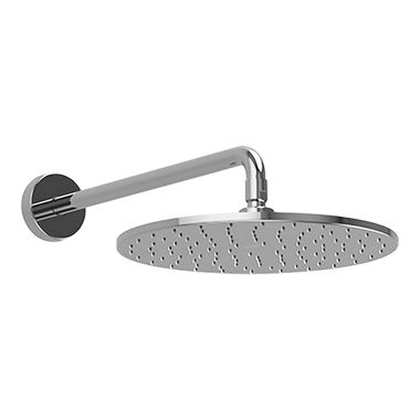 Click here to see Toto TS111BL8#CP TOTO Modern Series 8in Round Rain Shower Head with Rubber Nozzles, AeroJet Technology, 2.0 GPM, Polished Chrome - TS111BL8#CP