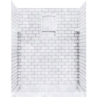 Click here to see Swanstone STMK963662.130 Swanstone STMK96-3662-130 Subway Tile Kit, 36