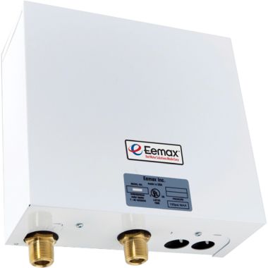 Click here to see Eemax EX190T2-EE EEMax EX190T2-EE Series 2 Commercial Electric Tankless Water Heater, Parallel, 19kW, 240v, 4 gpm, Eye Wash