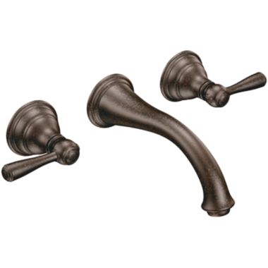 Click here to see Moen T6107ORB Moen T6107ORB Kingsley Oil Rubbed Bronze Wall Mount Bathroom Faucet