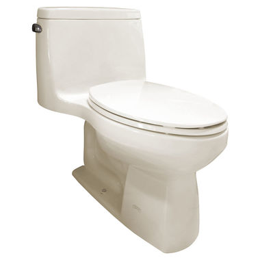 Click here to see Kohler 3810-47 Kohler K-3810-47 Santa Rosa Comfort Height 1-Piece Elongated Bowl Toilet in Almond, 1.28 gpf, Slow Close Seat