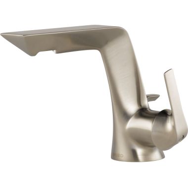Click here to see Brizo 65050LF-NK Brizo Sotria Single-Handle Brilliance Luxe Nickel Bathroom Faucet with Metal Pop-Up, 1.5 GPM, Single-Hole, Ceramic Cartridge - 65050LF-NK