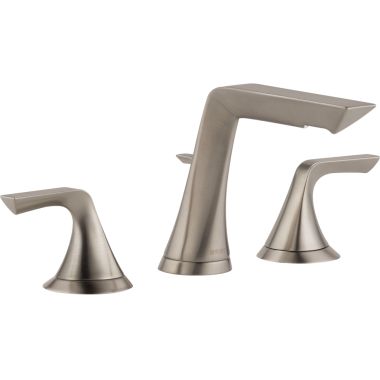 Click here to see Brizo 65350LF-NK Brizo Sotria Two-Handle Widespread Bathroom Faucet with Metal Pop-Up Drain, Three-Hole, 1.5 GPM, Brilliance Luxe Nickel - 65350LF-NK