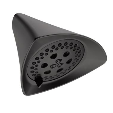 Click here to see Brizo 87450-BL Brizo Sotria Matte Black Five-Function 5-1/2in Raincan Shower Head, H2Okinetic 1.75 GPM, Touch-Clean Nozzles, WaterSense - 87450-BL