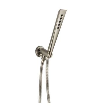 Click here to see Brizo 88850-NK Brizo Sotria Brilliance Luxe Nickel H2Okinetic Wall-Mounted Hand Shower with Stretchable Hose and Wall Bracket, 1.75 GPM, Dual-Check Valve - 88850-NK