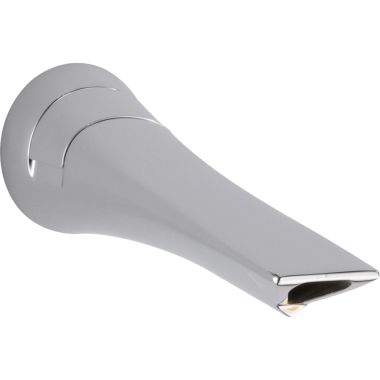 Click here to see Brizo RP74644PC Brizo Sotria Wall Mounted Polished Chrome Tub Spout with Pull-Up Diverter, Solid Brass, 1/2-inch Connection Size - RP74644PC