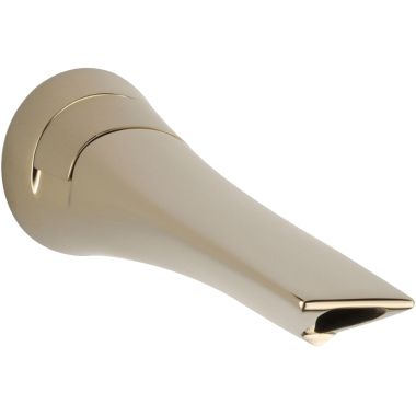 Click here to see Brizo RP74644PN Brizo Sotria Wall Mounted Brilliance Polished Nickel Tub Spout with Pull-Up Diverter, Solid Brass, 1/2-inch Connection Size - RP74644PN