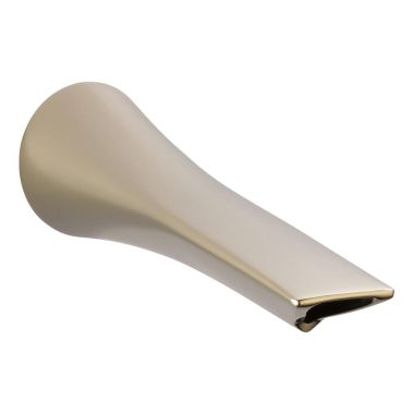 Click here to see Brizo RP74646PN Brizo Sotria Wall Mounted Brilliance Polished Nickel Non-Diverter Tub Spout, Solid Brass, 1/2-inch Connection Size - RP74646PN