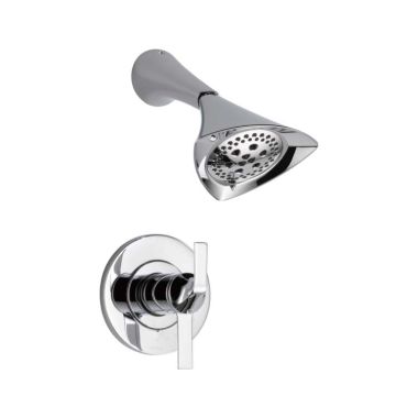 Click here to see Brizo T60250-PC Brizo Sotria TempAssure Thermostatic Two-Handle Shower Faucet with H2Okinetic Rain Showerhead, 1.75 GPM, Lever Handles, Polished Chrome - T60250-PC