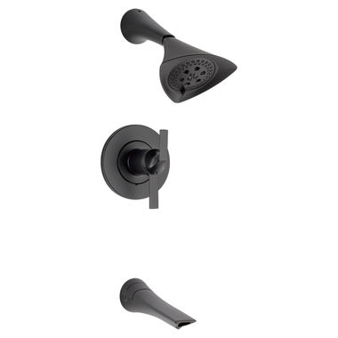 Click here to see Brizo T60450-BL Brizo Sotria Matte Black TempAssure Thermostatic Tub and Shower Trim - T60450-BL
