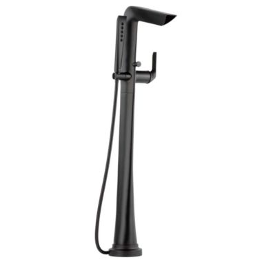Click here to see Brizo T70150-BL Brizo Sotria Single-Handle Freestanding Tub Filler with H2Okinetic Hand Shower, 1.75 GPM, Lever Handle, ADA, Matte Black - T70150-BL