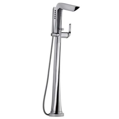 Click here to see Brizo T70150-NK Brizo Sotria Single-Handle Freestanding Tub Filler with H2Okinetic Hand Shower, 1.75 GPM, Lever Handle, ADA, Brilliance Luxe Nickel - T70150-NK
