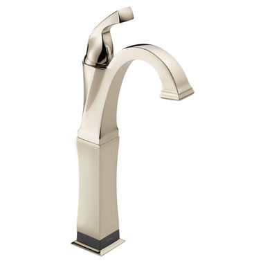 Click here to see Delta 751T-PN-DST Delta 751T-PN-DST Dryden One-Handle Vessel Bathroom Faucet w/ Touch2O, Polished Nickel