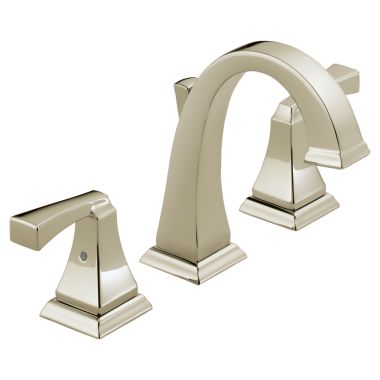 Click here to see Delta 3551LF-PN Delta 3551LF-PN Dryden Two Handle Widespread Bathroom Faucet in Polished Nickel