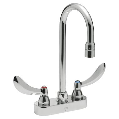 Click here to see Delta 27C4834-LS Delta 27C4834-LS CER-TECK 2-Handle Cast Centerset Lavatory Faucet, Limited Swing 4.5