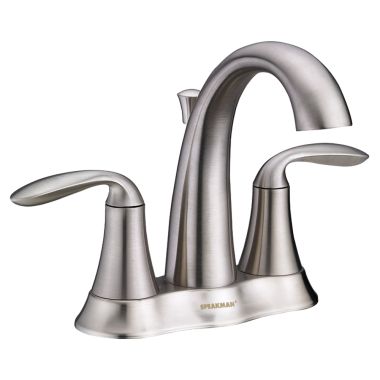 Click here to see Speakman SI-F013-BN Speakman Brenta Two-Handle Centerset Bathroom Faucet with Drain Assembly, 1.5 GPM, Three-Hole, Brushed Nickel - SI-F013-BN
