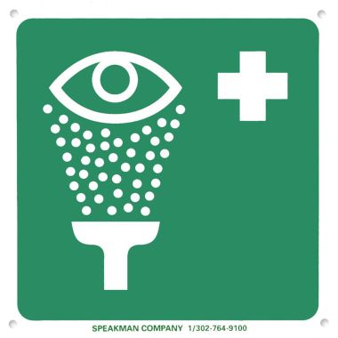 Click here to see Speakman SGN1 Speakman Sgn1  Green / White Emergency Sign