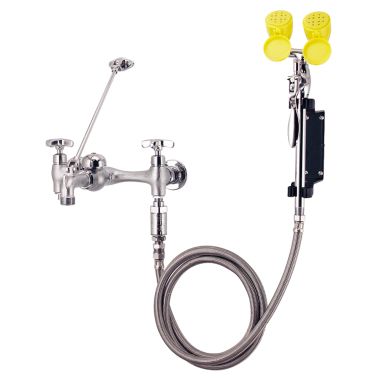 Click here to see Speakman SEF-9000 Speakman SEF-9000 Eyesaver Rough Chrome / Yellow Eye Wash And Drench Hose