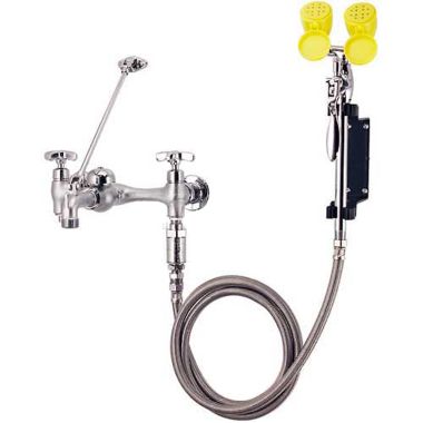Click here to see Speakman SEF-9000-FM Speakman Sef-9000-Fm Eyesaver Rough Chrome / Yellow Eye Wash And Drench Hose