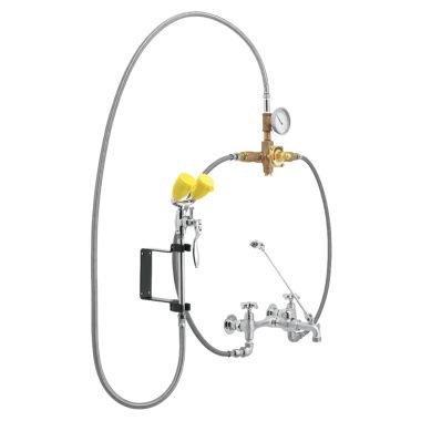 Click here to see Speakman SEF-9000-TW Speakman SEF-9000-TW Eyesaver Chrome and Yellow Eye Wash And Drench Hose