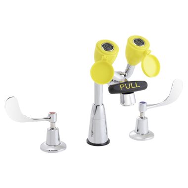 Click here to see Speakman SEF-1000-ST Speakman SEF-1000-ST Eyesaver Chrome / Yellow Eye Wash/Faucet Combination