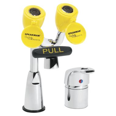 Click here to see Speakman SEF-1800-CA-SL Speakman SEF-1800-CA-SL Eyesaver Chrome / Yellow Eye Wash/Faucet Combination