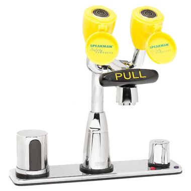 Click here to see Speakman SEF-1814 Speakman SEF-1814 Eyesaver Chrome / Yellow Eye Wash/Faucet Combination