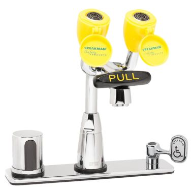 Click here to see Speakman SEF-1816 Speakman SEF-1816 Eyesaver Chrome / Yellow Eye Wash/Faucet Combination