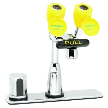 Click here to see Speakman SEF-1822 Speakman SEF-1822 Eyesaver Chrome / Yellow Eye Wash/Faucet Combination