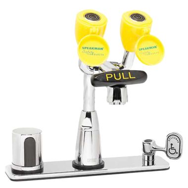 Click here to see Speakman SEF-1826 Speakman SEF-1826 Eyesaver Chrome / Yellow Eye Wash/Faucet Combination