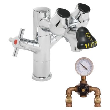 Click here to see Speakman SEF-1850-TW Speakman SEF-1850-TW Eyesaver Single Post Laboratory Faucet w/ Eyewash - SE-370 Valve, Chrome