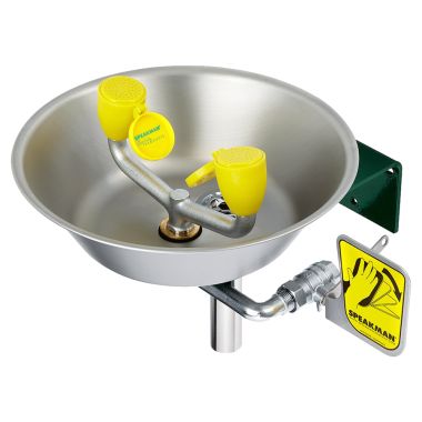 Click here to see Speakman SE-490 Speakman SE-490 Traditional Stainless Steel / Powder Coat Eye/Face Wash Station