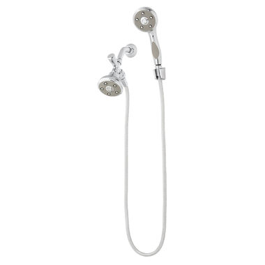 Click here to see Speakman VS-112007 Speakman Napa Anystream Hand Shower with Shower Head, 60in Metal Hose, Mounting Bracket, Vacuum breaker, 2.5 GPM, Chrome - VS-112007