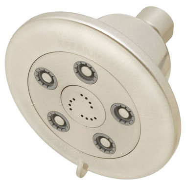 Click here to see Speakman S-3011-BN-E2 Speakman Chelsea 4.5in Anystream Shower Head with 5 Plungers, 45 Sprays, and 12 Massage Jets, Round, WaterSense, 2.0 GPM, Brushed Nickel - S-3011-BN-E2
