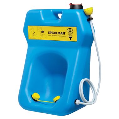 Click here to see Speakman SE-4320 Speakman SE-4320 Gravityflo High Vis Blue Plastic Portable Eye Wash