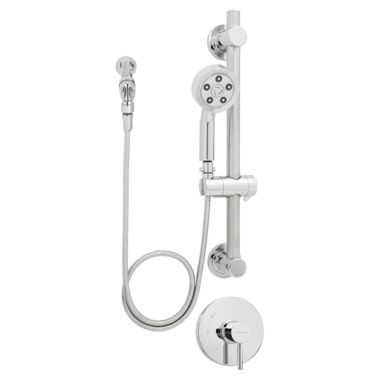 Click here to see Speakman SM-1080-ADA-P Speakman Neo Round Single-Handle Pressure Balance Hand Shower System with ADA Slide/Grab Bar, Lever Handle, 2.5 GPM, Polished Chrome - SM-1080-ADA-P