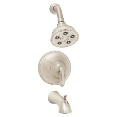 Click here to see Speakman SM-7030-P-BN Speakman Caspian Tub/Shower Faucet with 2.5 GPM Multi-Function Shower Head, Pressure Balance Valve, Brushed Nickel - SM-7030-P-BN