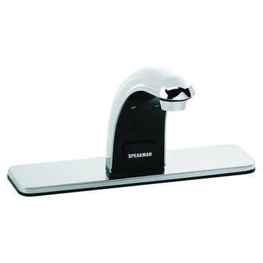 Click here to see Speakman S-8821-CA Speakman Sensorflo AC-Powered Touchless Bathroom Faucet with Under-Counter Mechanical Mixer, 8