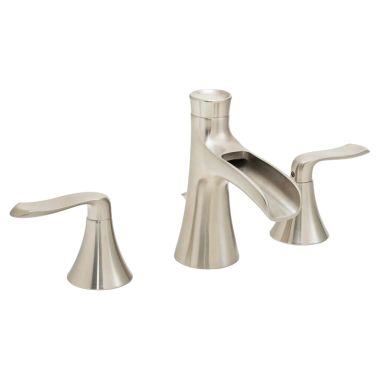 Click here to see Speakman SB-1221-BN Speakman Caspian Two-Handle Widespread Bathroom Faucet with Metal Pop-Up Drain Assembly, Lever Handles, 1.2 GPM, Brushed Nickel - SB-1221-BN